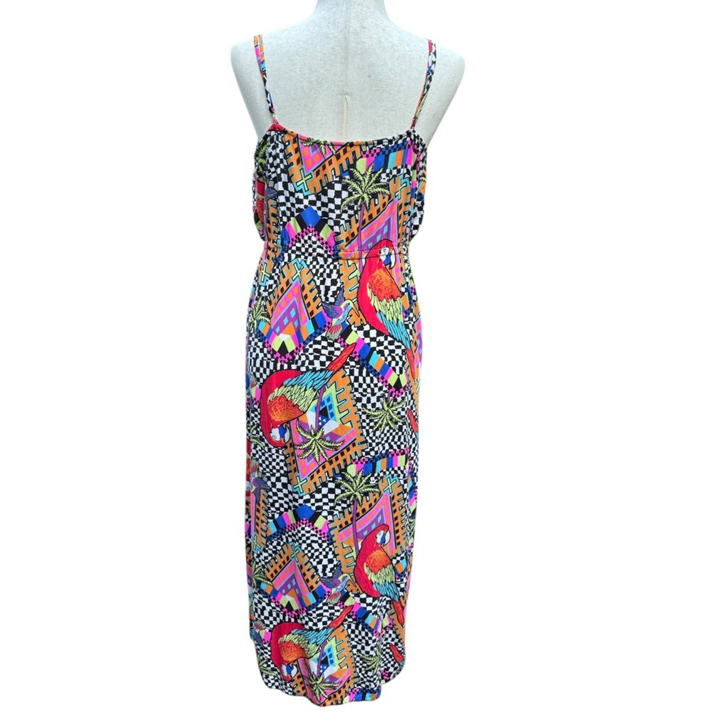 Mara Hoffman Swim Collection Parrot Print Midi Dress Size M – Tropical Festival - Picture 8 of 12